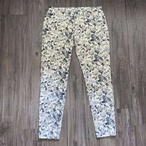 Sneak Peek Neutral Floral Skinny Jeans